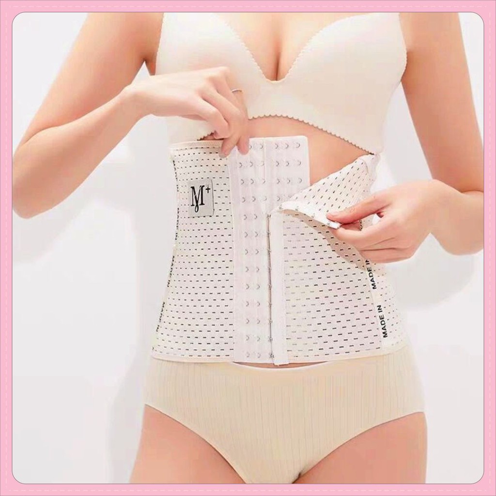 Đai Gen Nịt Bụng 4 Thanh Chống Cuộn - 6 Nấc Cài - Nịt Bụng Giảm Mỡ Sau Sinh 99999