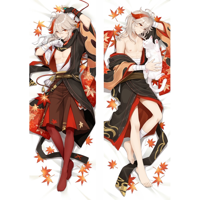 Vỏ Gối Hai Mặt In Hình Anime Genshin Impact Kaedehara Kazuha Dakimakura