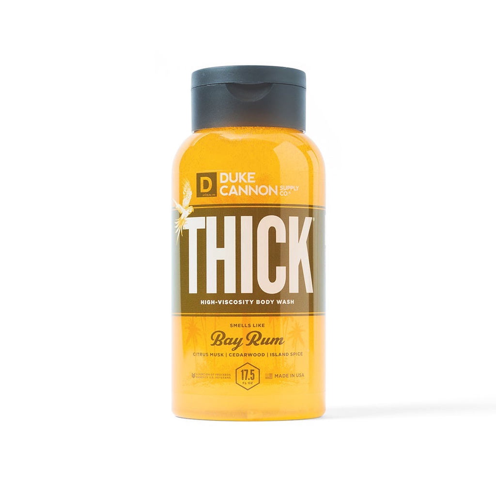 Sữa tắm cho nam Duke Cannon Thick High Bay Rum 517ml - làm sạch sâu hơn với mùi hương nam tính