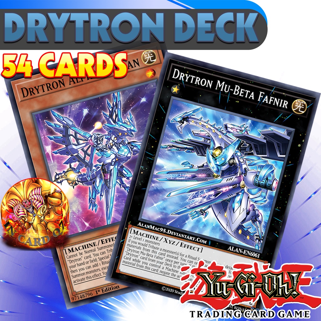 Bài in Yugioh cán màng 2 mặt cao cấp - Drytron (54 lá bài)