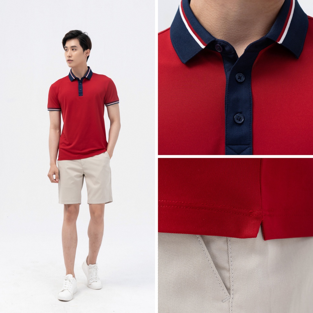 Áo thun polo nam YODY phông tay ngắn, cổ bẻ vải coolmax ,cotton cao cấp thoáng mát, mềm mịn APM5181