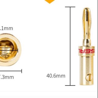 Jack loa bắp chuối choseal (chính hãng) 4 chiếc