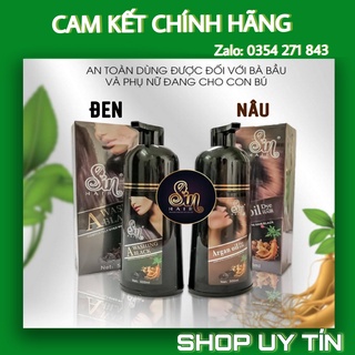 [CHÍNH HÃNG] Dầu gội phủ bạc Sin hair nhân sâm Nhật Bản - Hai màu đen và nâu