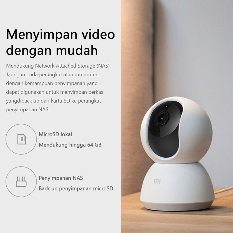 Camera giảm sát Xiaomi Mi home Security 360 độ 2K 1080P - BẢN NỘI ĐỊA hỗ trợ tiếng Việt