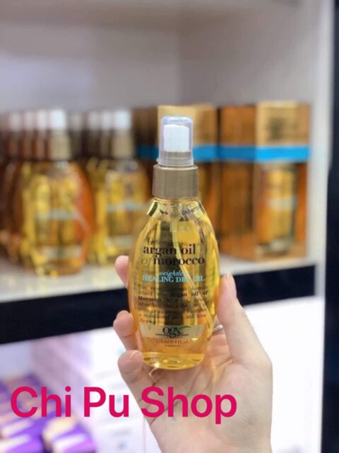 Xịt Dưỡng Tóc OGX Argan Oil Morocco Healing Dry Oil