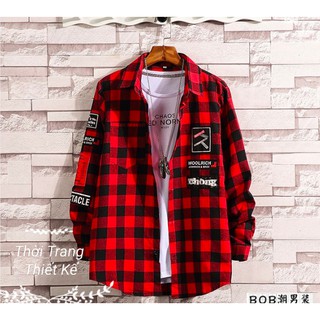 Áo khoác sơ mi unisex Nam Nữ Đa Năng - áo sơ mi khoác unisex - sơ mi caro