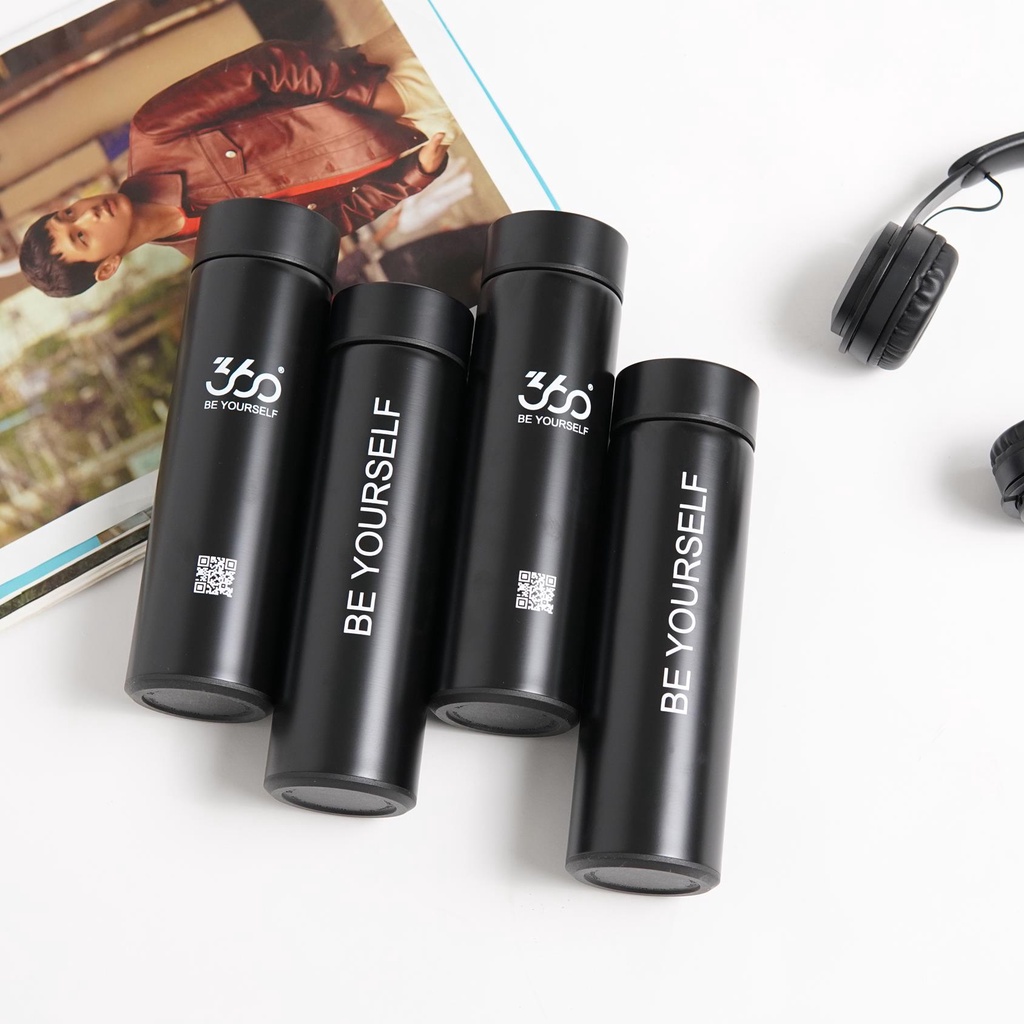 Bình giữ nhiệt 600ml có đồng hồ báo nhiệt độ và khay lọc thương hiệu 360 Boutique
