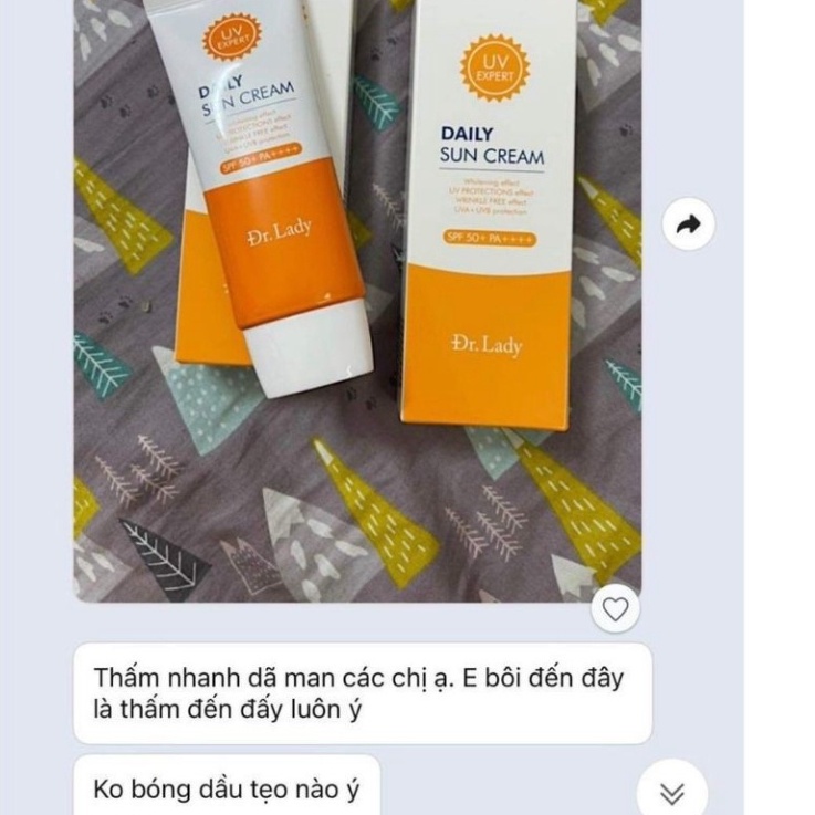 Kem chống nắng DAILY SUN CREAM 3 IN 1 SPF50+ PA ++++ 60ML