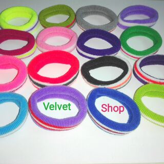 Buộc cột tóc nhiều màu sắc 🌈