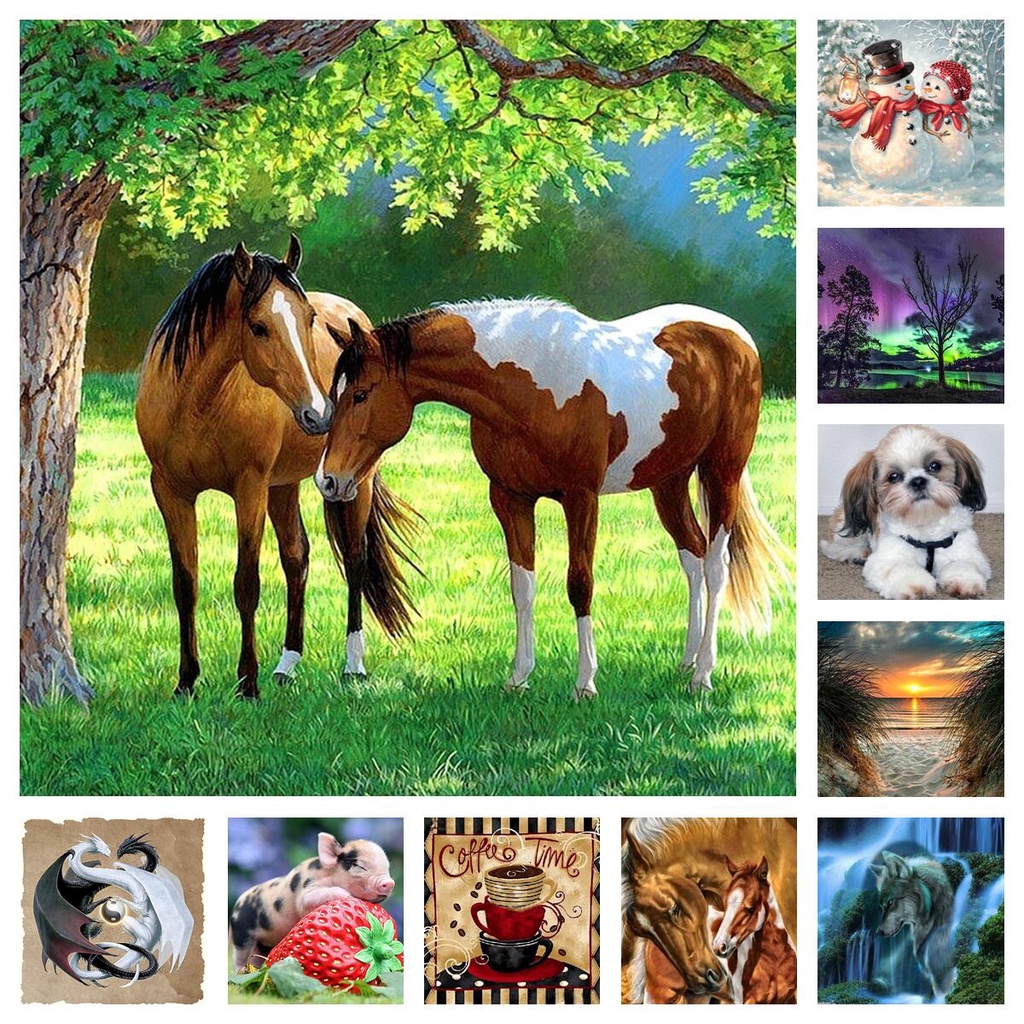 Bộ Tranh Đính Đá Tự Làm 5D DIY Cho Người Lớn