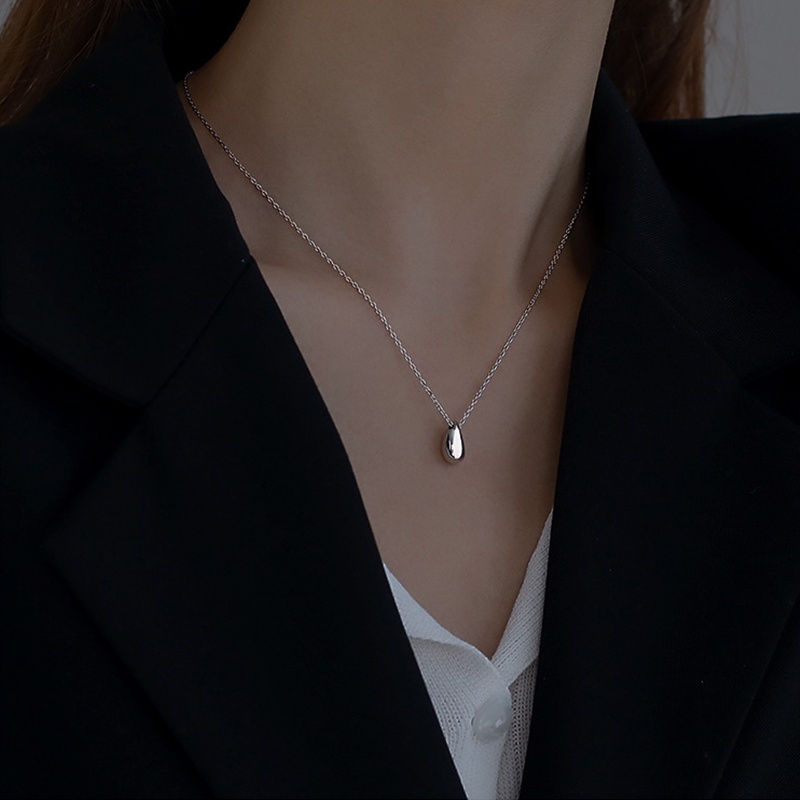 Vòng cổ mặt hình giọt nước đơn giản quà tặng thời trang dành cho nữ