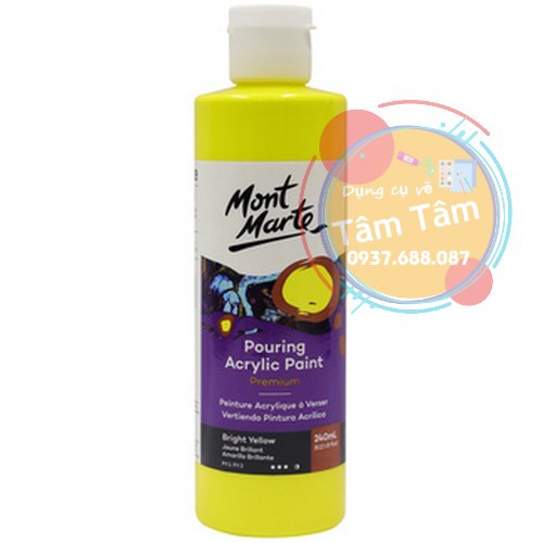 Mont Marte Premium Pouring Acrylic Paint, Màu Acrylic Pouring đăng lần 1/2-Dụng cụ vẽ Tâm Tâm