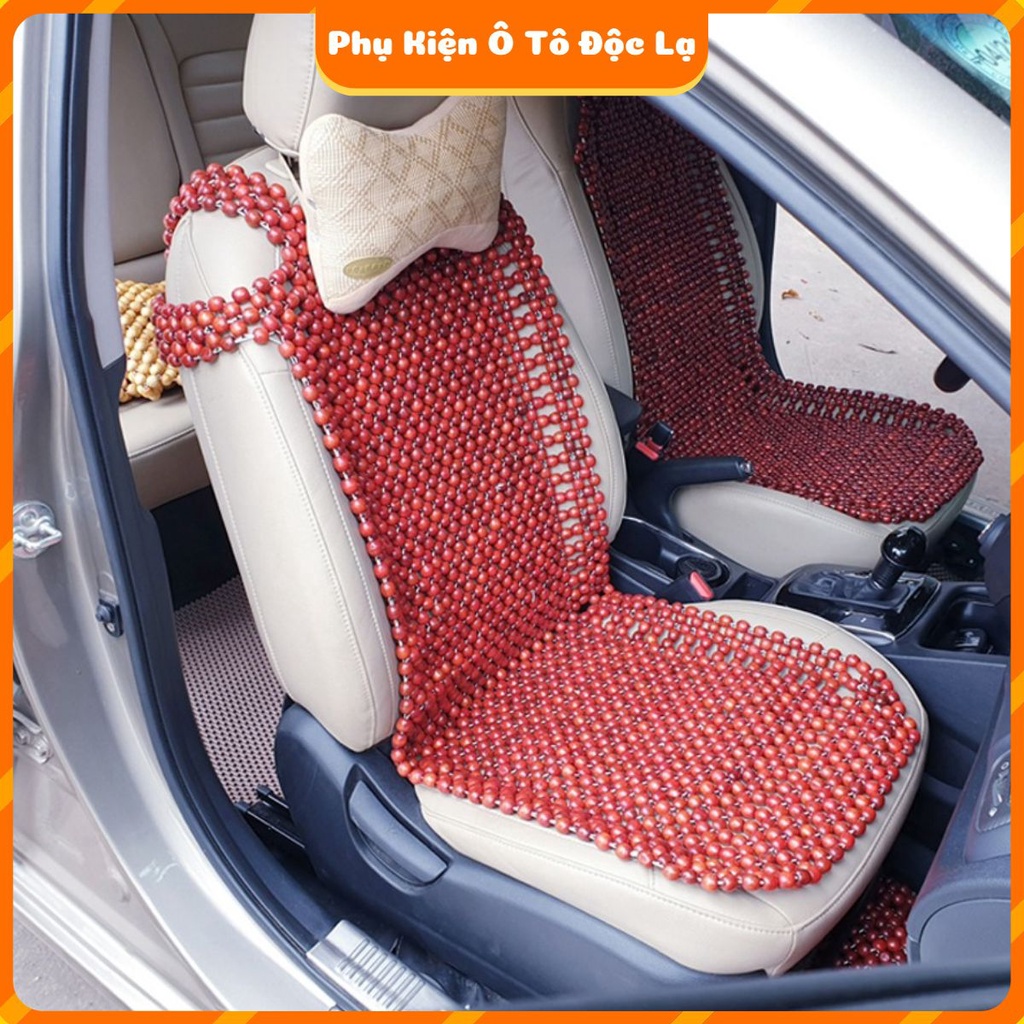 Lót ghế hạt gỗ nhãn cao cấp cho mọi dòng xe