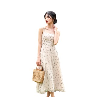 OLV - Đầm hoa hai dây Beige Fleur Dress