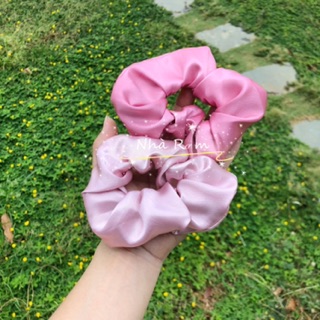 Combo 5 chiếc cột tóc SCRUNCHIES satin siêu xinh