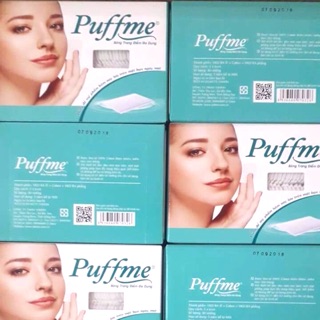 Combo 100 bông trang điểm Puffme.