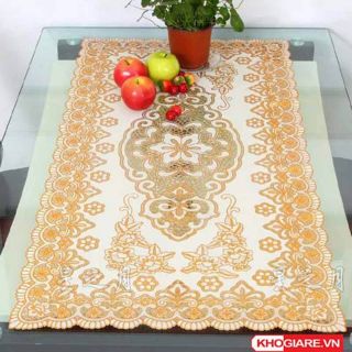 Khăn trải bàn 3D hoa văn