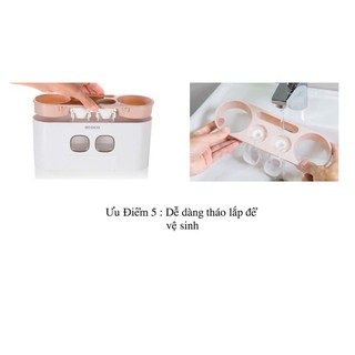 Trọn bộ 4 món kệ để bàn chải đánh răng