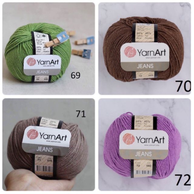 Len JEANS - Yarn Art (mã 69~88)