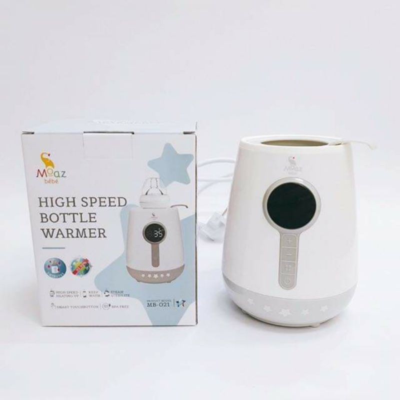 Máy hâm sữa siêu tốc Moazbebe MB021, tiệt trùng an toàn - chính hãng - SEED BABY