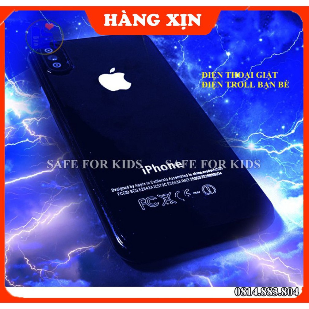 ACC Điện Thoại Giật Điện - Đồ Chơi Ảo Thuật Troll iPhone XS Max Giật Điện Troll Bạn Bè 8 D48