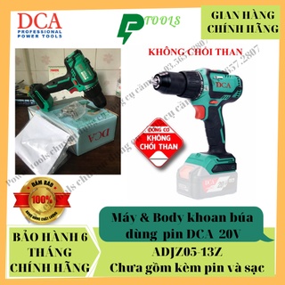 Máy khoan búa dùng pin dca 2ov adjz05-13z , body máy khoan cầm tay không chổi than, chưa gồm pin và sạc kẹp 13mm