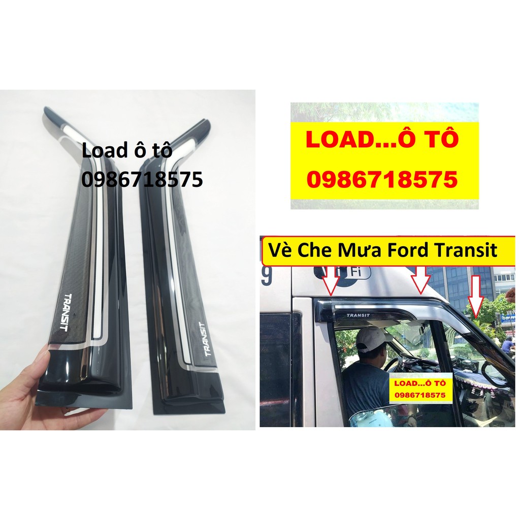 Bộ Vè Che Mưa Ford Transit Đen, Sơn Cao Cấp