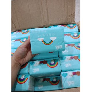 KHĂN GIẤY ĂN CẦU VỒNG CAO CẤP [THÙNG 30 GÓI 300 TỜ]