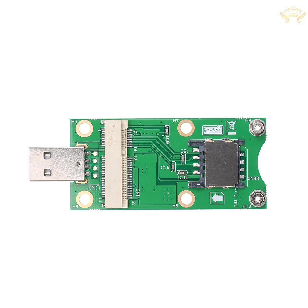 New  Mini PCI-E to USB with SIM Card WWAN Adapter Card 3G/4G Module