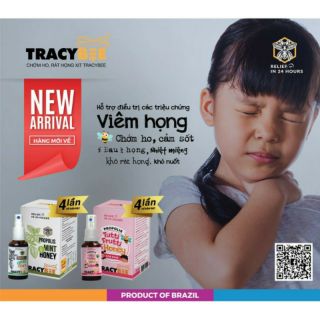 Keo xịt ong xanh brazil - hương vị trái cây dịu ngọt cho bé từ 12 tháng tuổi trở lên-giảm viêm họng -chai 30ml
