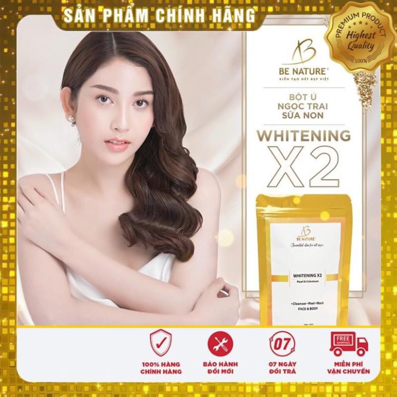 Sản phẩm bán chạy Bột Ủ Ngọc Trai Sữa Non Whitening X2 Be Nature 100g