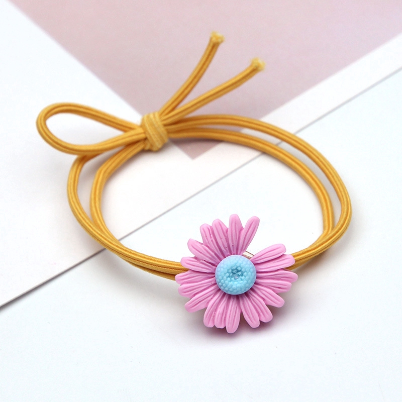 Dây cột tóc hình hoa hướng dương đáng yêu cho bé gái