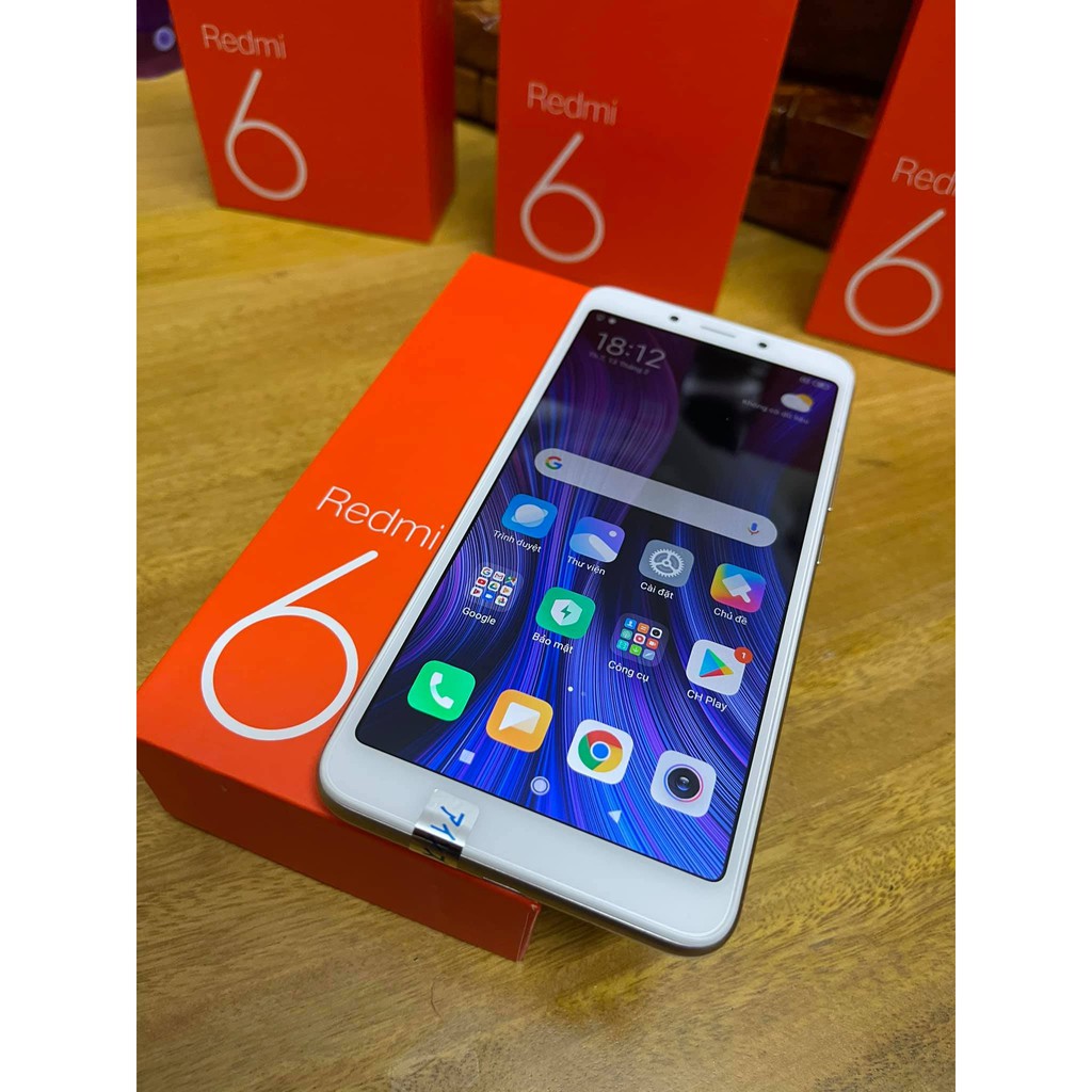 điện thoại Xiaomi Redmi 6 2sim ram 3G/32G mới Chính hãng, Tiếng Việt, VÂN TAY, Chiến PUBG/Liên Quân