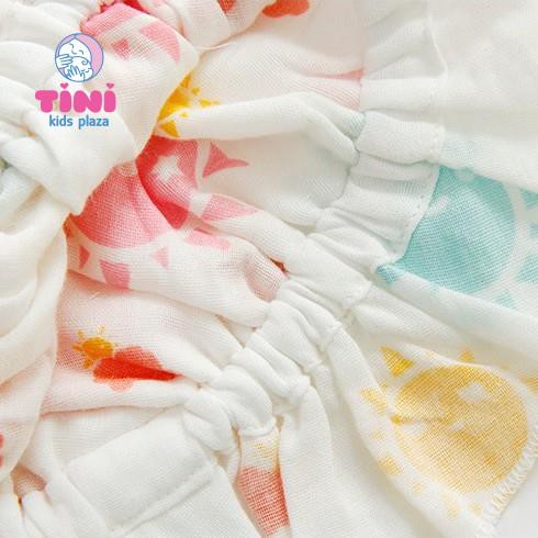 Nón tiểu thư cao cấp cho bé sơ sinh từ 0 - 3 tháng tuổi - Mũ vải cotton nhún bèo cao cấp cho bé gái