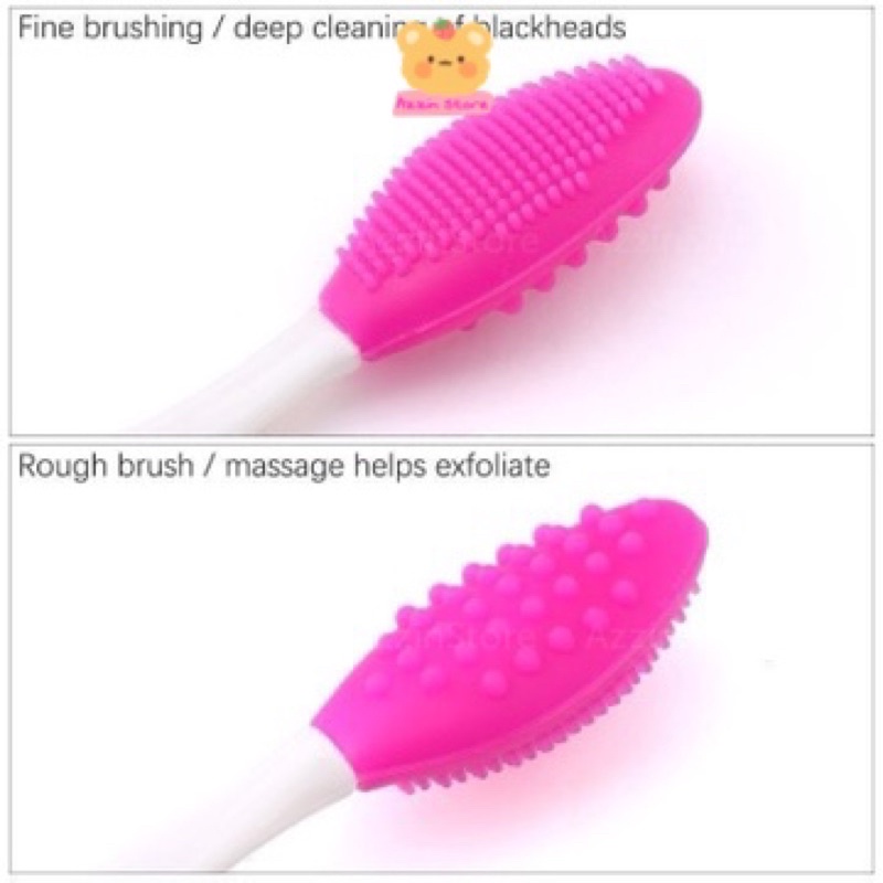Bàn Chải/Cọ Silicone Làm Sạch Mụn Đầu Đen Vùng Mũi Hiệu Quả Tiện Dụng - Azzin Store