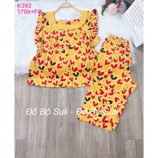 Đồ Bộ Lụa Nhật Lửng Nhiều Kiểu Họa Tiết - Đồ Bộ Suli