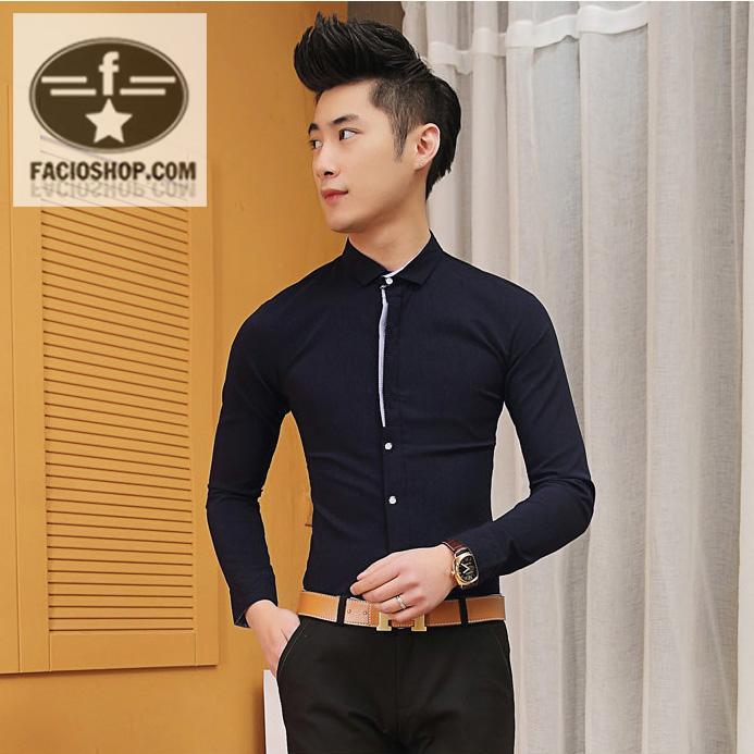 (Chuyên sỉ, lẻ) Áo sơ mi nam dài tay Facioshop OLTD161