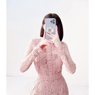 Đầm ren body viền tiểu thư