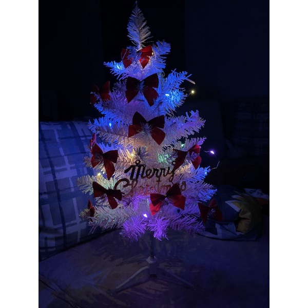 (có sẵn) cây thông noel hồng 55cm