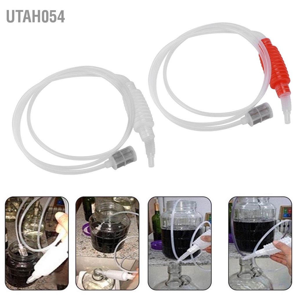 Utah054 Homebrew Siphon Vòi Hướng dẫn sử dụng Nhựa mềm Ống hút Rượu Bia Công cụ Thiết bị Sản xuất