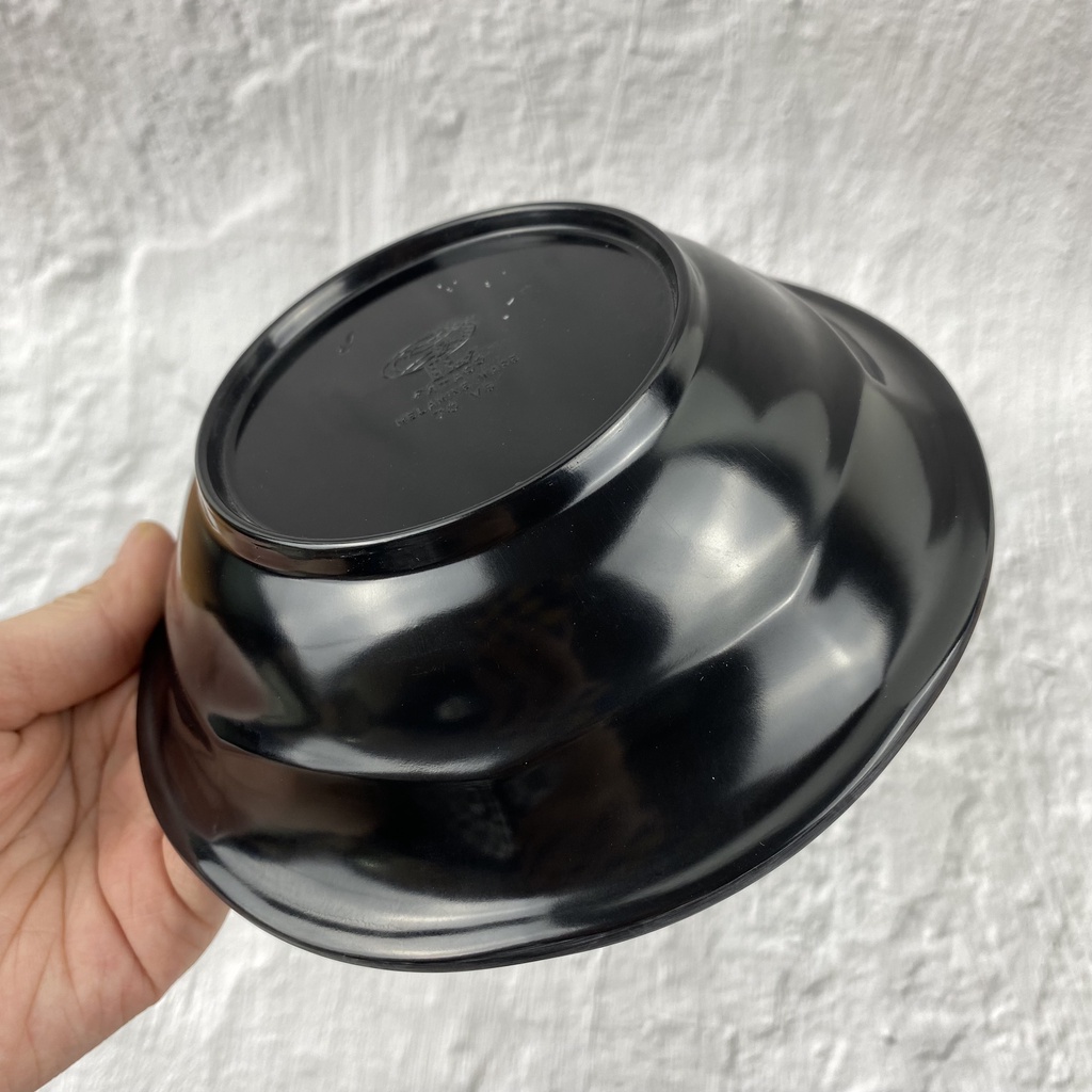 Tô nhựa Melamine đen cao cấp dành cho gia đình, quán ăn (tov6)