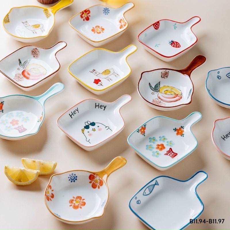 Dĩa, Bát, Gáo sứ đựng đồ ăn dặm siêu kute