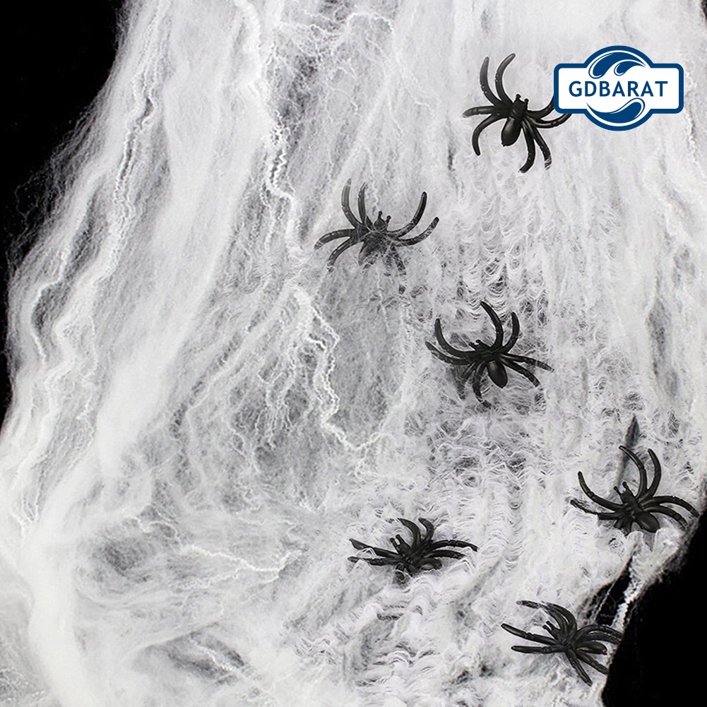 Mạng Nhện Co Giãn Dùng Để Trang Trí Nhà Dịp Halloween Tiện Dụng