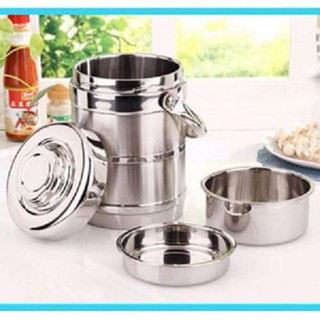 HỘP CƠM GIỮ NHIỆT 3 NGĂN - CAMEN INOX 3 TẦNG - HỘP ĐỰNG CƠM 1L3 SỬ DỤNG DỄ DÀNG