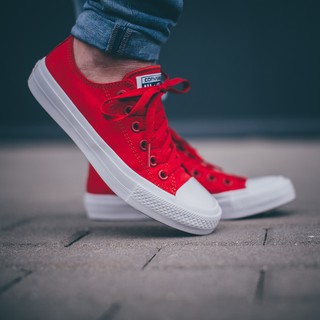 Giày chuck 2 allstar classic cổ thấp nữ đỏ