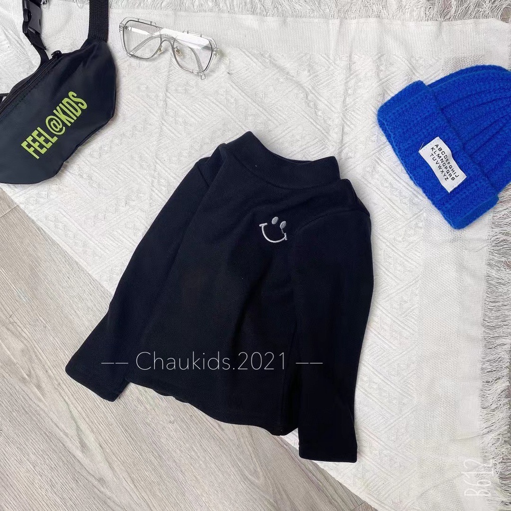 Áo giữ nhiệt zip lông 2 mặt cực ấm cho bé, áo giữ nhiệt lót lông cho bé