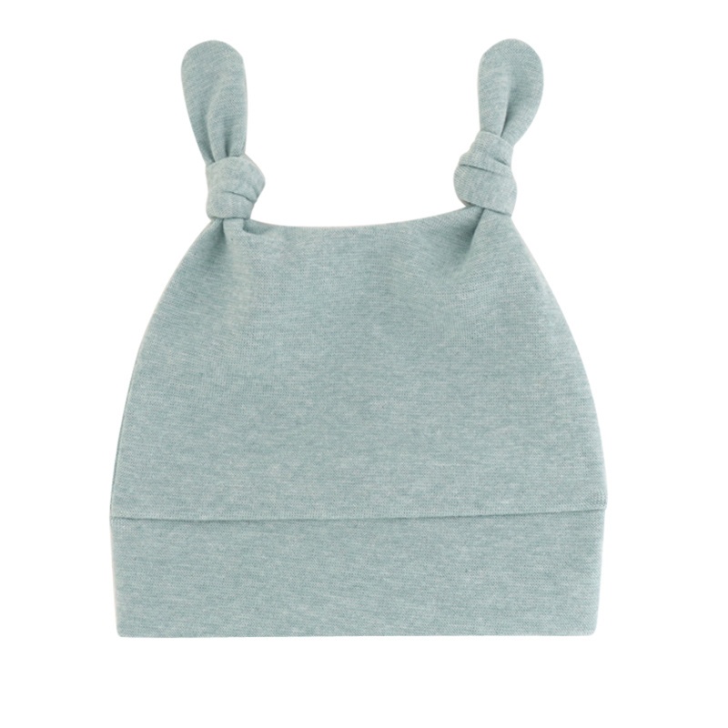 Mũ Beanie Mềm Thắt Nút Hai Mặt Dễ Thương Cho Bé Sơ Sinh