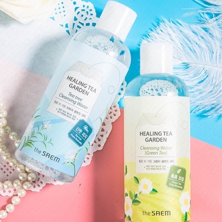 Nước Tẩy Trang Làm Sạch Da Dịu Nhẹ Chiết Xuất Trà Trắng The Saem Healing Tea Garden White Tea Cleansing Water 300ml