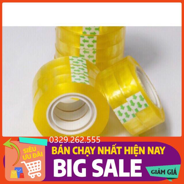 (FreeShip) Cuộn băng dính nhỏ băng dính văn phòng loại 1cm và 2cm