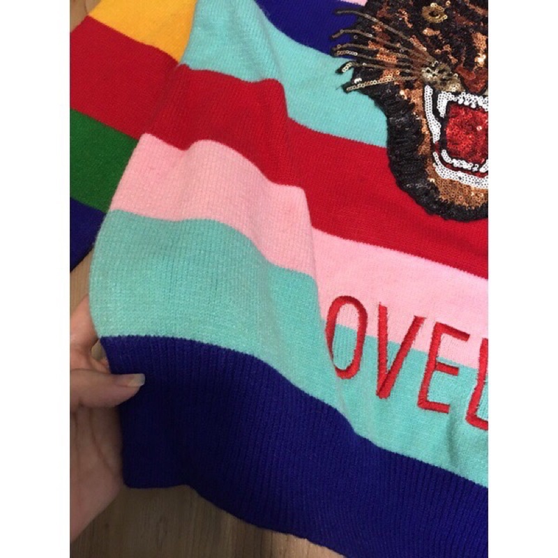 Áo len kẻ siêu xinh